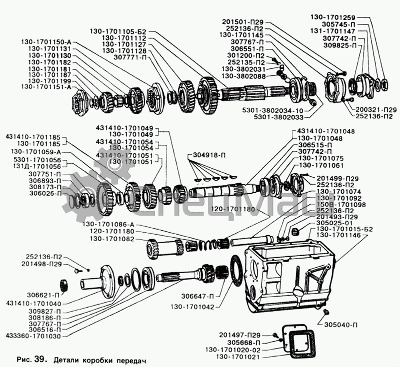 Детали Коробки Передач ЗИЛ-5301 Схема И Установка