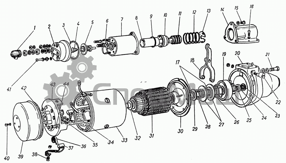 Стартер схема сборки