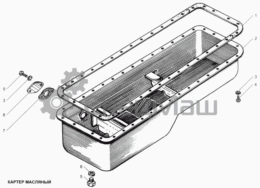 Газ 33098 двигатель ямз как снять поддон