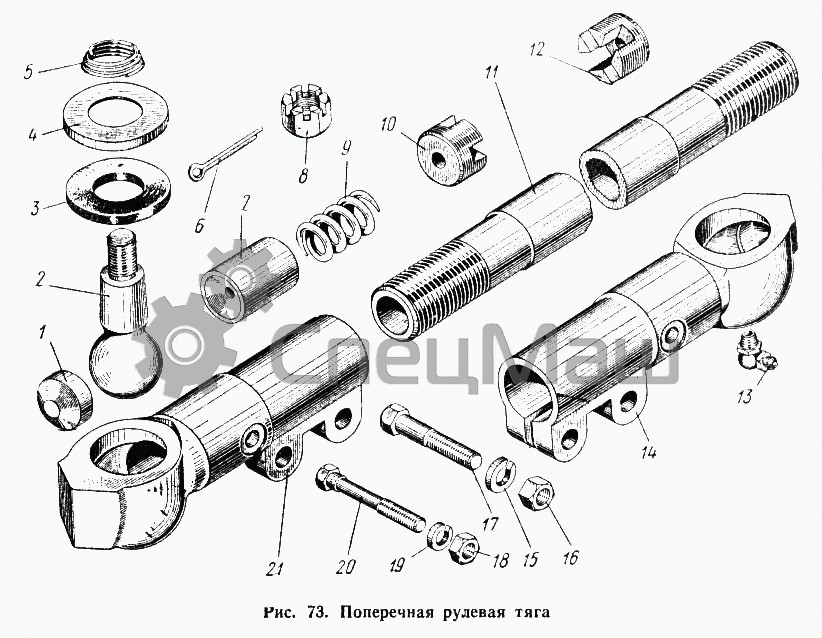 Рулевая тяга схема
