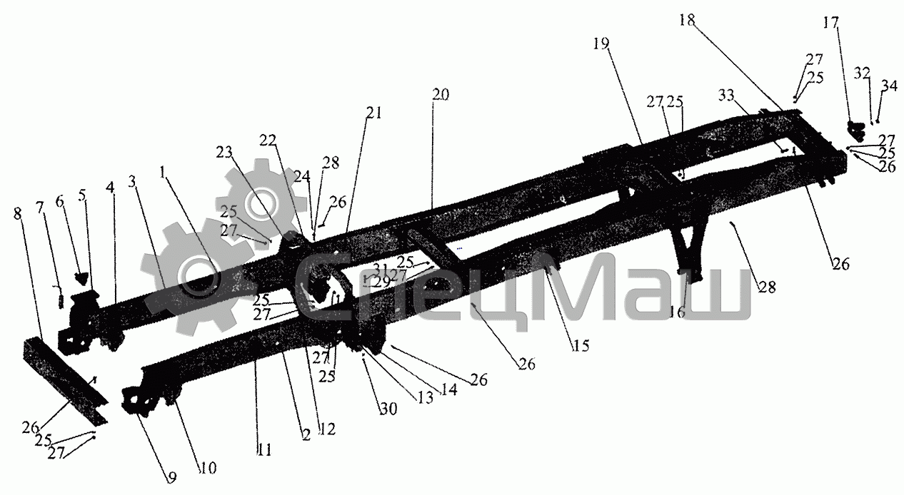Схема маз 6430