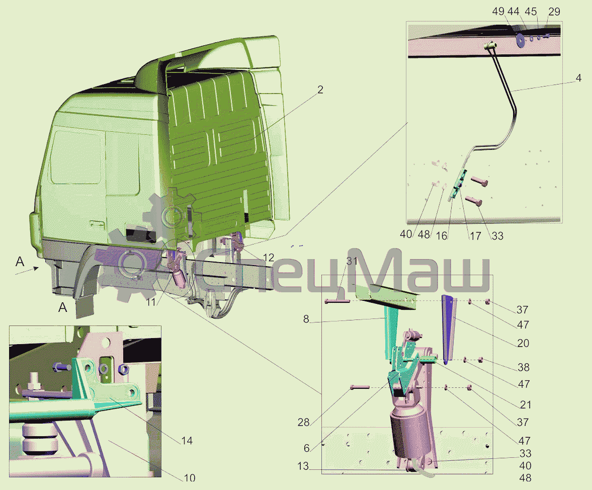 Маз 5440 схема