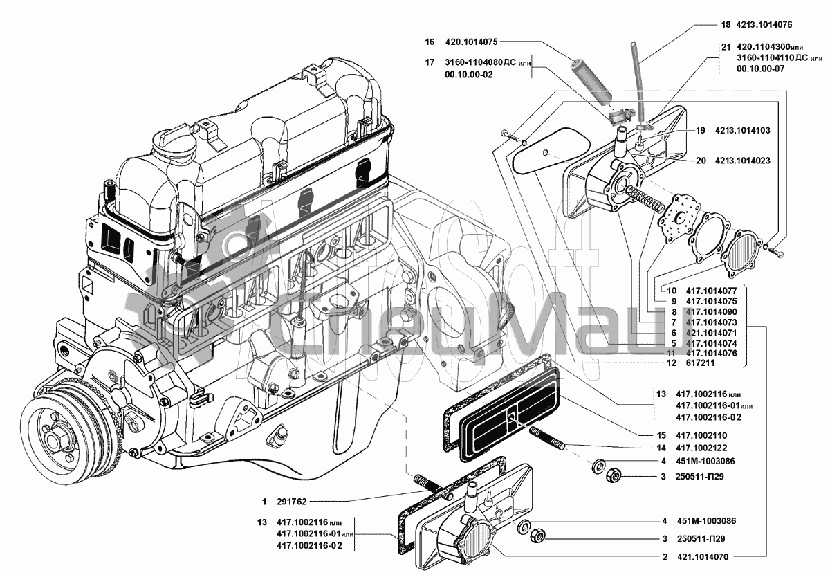 Двигатель 4216 схема. УМЗ 4213 вентиляция картера. Система вентиляции картера 4216. Трубка масляного насоса УМЗ 417. Вентиляция картера УМЗ 4216.