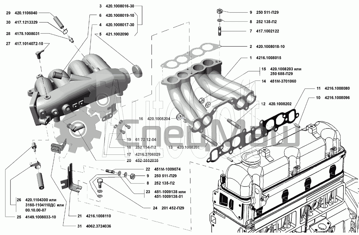Умз 4216 схема
