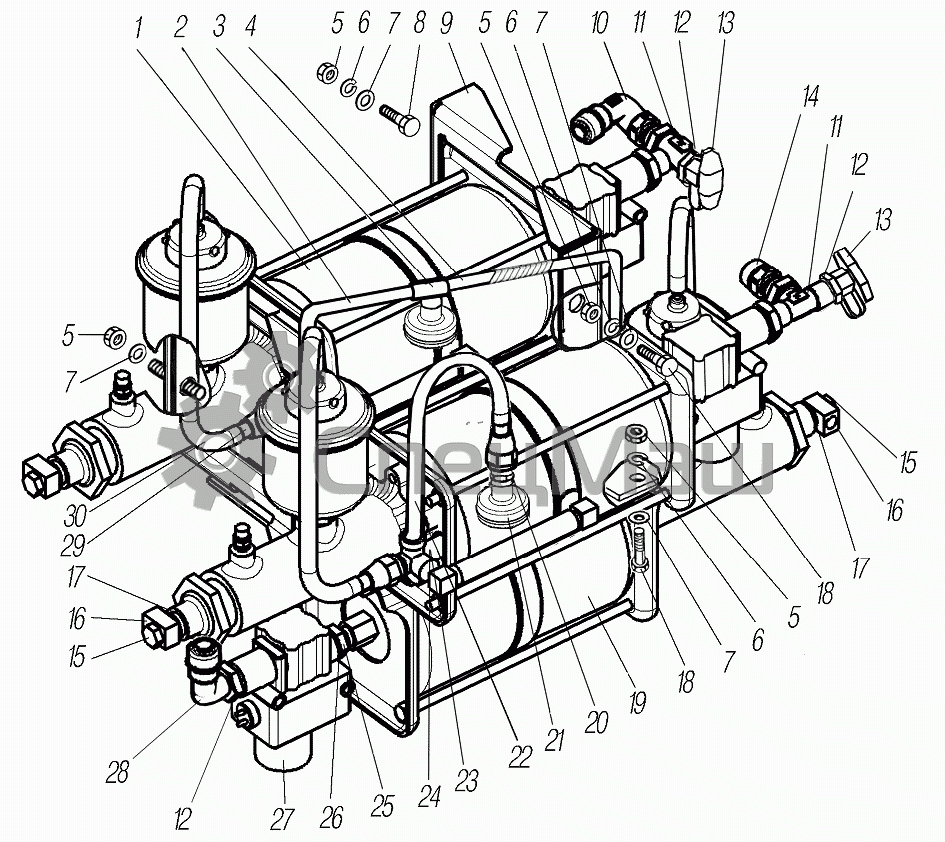 Воздушная схема урал. Пневмогидравлический усилитель тормозов Урал 4320. Тормозной усилитель Урал 4320. ПГУ тормозов Урал-4320 схема. Пневмоусилитель тормозов Урал 4320 схема.