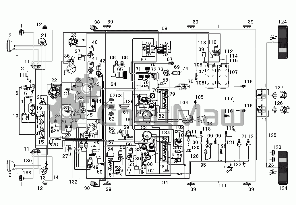 Схема электропроводки урал