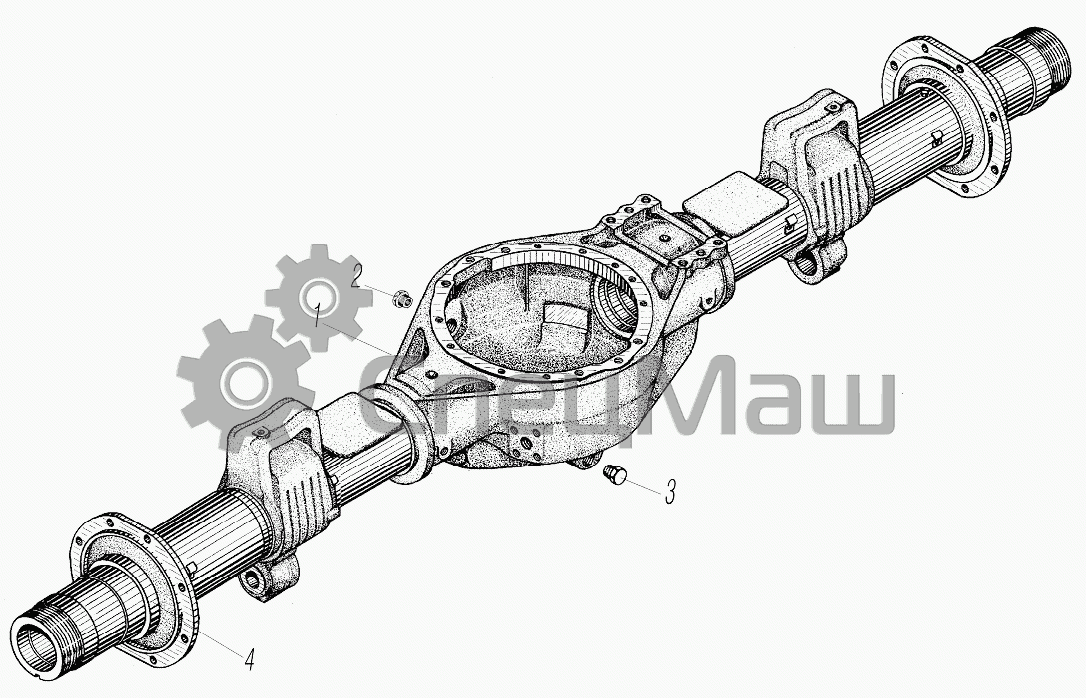 Схема переднего моста урал 4320