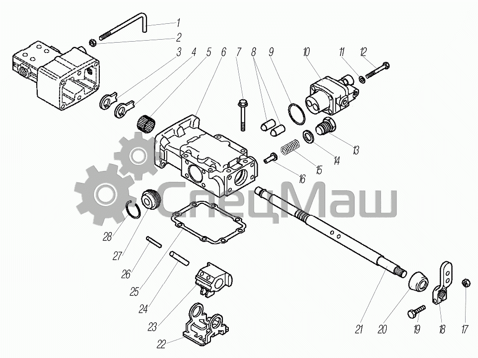 Урал коробка передач схема