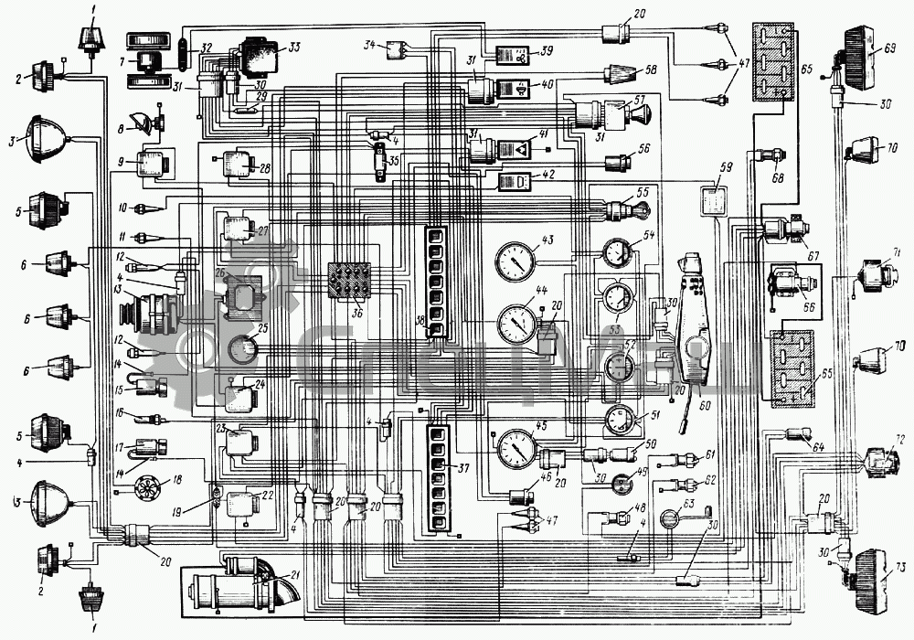 Зил электросхемы цветные