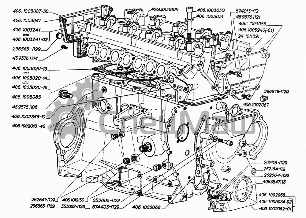 Схема 402 двигателя