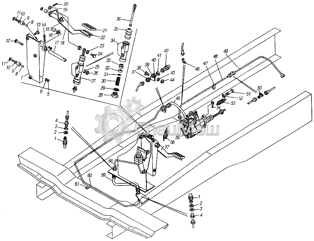 ПГУ для КАМАЗ сцепления